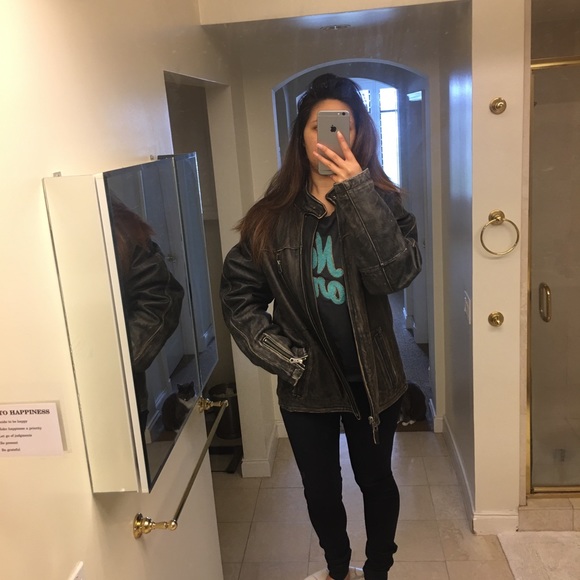 Gap MOTO Leather Jacket - Picture 8 of 8